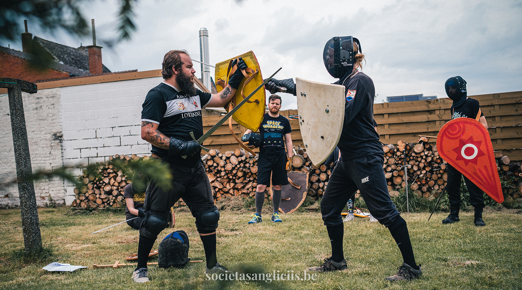 Entrainement à l'épée/bouclier avec Loïc de Spatha Medievae
